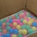 Amazon Basics BPA Free Ball Pit Balls with Storage Bag, Crush-Proof Plastic for Toddlers Kids 12+ Months Play, 6 Bright Colors, Pack of 1000
