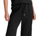 SAMPEEL Two Piece Sets for Women Casual Travel Vacation Outfits Summer Wide Leg Crop Pants Lounge Sets
