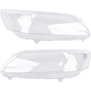 2pcs Clear Headlight Lens Cover Headlamp Lenses Left & Right Replacement for Honda Accord 2013-2015
