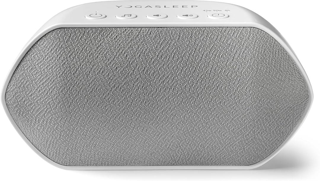 Yogasleep Soundcenter Portable White Noise Machine, 6 Soothing Sounds, 25 Volume Settings, Includes Timer, Sleep Therapy for Adults & Kids, Noise Cancelling for Office Privacy & Meditation