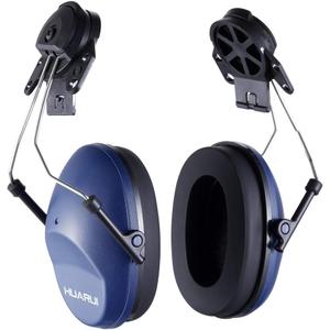 Noise Cancelling Helmet Attachable Ear Muffs Blocking Sound Reduction Ear Protection for Construction Site,Adaptors (Large, Blue)
