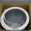 SAMEAT Heated Towel Warmers for Bathroom - Large Towel Warmer Bucket, Wood Handle, Auto Shut Off, Fits Up to Two 40"X70" Oversized Towels, White