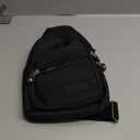 Tuwubi Crossbody Bags for Women, Sling Bag for Men, Small Hiking Backpack Anti Theft Lightweight for Outdoors Travel (M, Black)