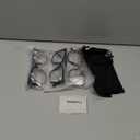 FoxMook 3-Pack Reading Glasses for Women, Oprah Style Frame Spring Hinge Readers Blue Light Blocking Glasses, C1_Black C5_Black-Pink C6_Pink-BlackPot 1.5 x