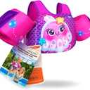 Puddle Float Jumper 230-50-60-70 Pounds, Toddler Swim Vest for 3-5-6-9 Years Old, Pool Floats with Swimming Arm Floaties Swim Jacket & Water Wings for Kids Swimmies, Boys, Girls