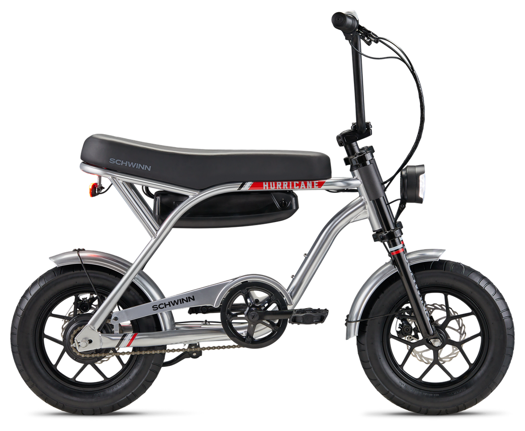 Hurricane Compact Electric Bike 14" Silver/Grey/Black