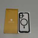 Miracase for iPhone 16 Case 6.1'', Full-Body Bumper Phone case with Built-in Full Glass Screen &Camera Control,No Gap,Compatible with MagSafe,Drop Proof 16 Cover,Black (Magnetic Classic Black)