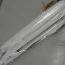 UNISHADES no Drill Cordless Roman Shades for Windows, 33" W 64" H - Light Filtering - Linen - White
