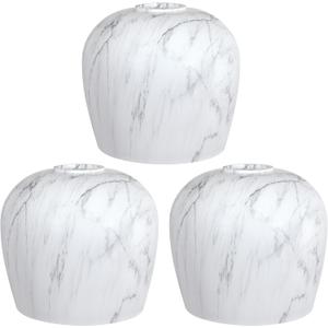 3 Pack 5.44 Inch Painting Glass Lamp Shade Pendant Ceiling Chandelier Wall Sconce Light Replacement Painting Glass Shade Fixture Over Sink Kitchen Island