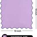 Dinner Napkins, Cotton Linen Blend Napkins Set of 4 Perfect for Parties Dinners Weddings Cocktail Christmas Cloth Napkins Washable & Reusable 18x18 (Purple, 18" x 18", 4PCS)