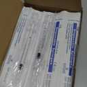 50 Pcs 1ml Syringes with Caps Oral Dispenser Individually Sterile Warpped for Medicine Dropper, Colostrum Collect Feeding Pets, Liquid