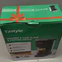 Tastyle Single Serve Coffee Maker, Iced and Hot Coffee Machine for K Cup & Grounds, Compact Design, 40oz Removable Water Reservoir, 6 to 24 Oz Brew Sizes, Fits 7.3" Travel Mug, Black