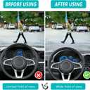 Big Ant Car Seat Cushion, Comfort Memory Foam Driver Seat Cushion Improve Driving View, Sciatica and Lower Back Pain Relief, Seat Cushions for Car Seat Driver, Office Chair, Wheelchair - Black