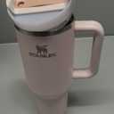 STANLEY Quencher H2.0 Tumbler with Handle and Straw 40 oz | Flowstate 3-Position Lid | Cup Holder Compatible for Travel | Insulated Stainless Steel Cup | BPA-Free | Cherry Blossom