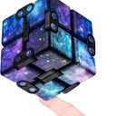 Infinitycube Fidget Toy Stress Relieving Fidgeting Game for Kids and Adults,Cute Pocket-Sized Unique Gadget for Anxiety Relief and Kill Time (Mini Galaxy)