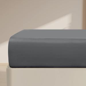FreshCulture Twin Fitted Sheet Only  Premium Hotel-Quality Fitted Sheet for Twin Bed  Ultra Soft & Breathable Brushed Microfiber  Elegant Black Box Packaging (Dark Grey)