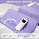 Heating Pad for Back Pain Cramps Relief, 17"x33" Extra Large Heating Pad Portable Heating Pads Birthday Christma s Gifts for Women, 6 Heat Levels, 4 Time Setting