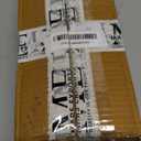 50 Pcs Curtain Rings with Clips Wooden, 2.5 inch for 1-1.5 inch Rod, Window Shower Curtain Hooks, Wood Curtain Rod Wood Curtain Rings with Eyelet, Drapery Rings, (50, 1.75 INCH Inner Dia)