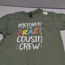 Member of The Crazy Cousin Crew Green T-Shirt Medium