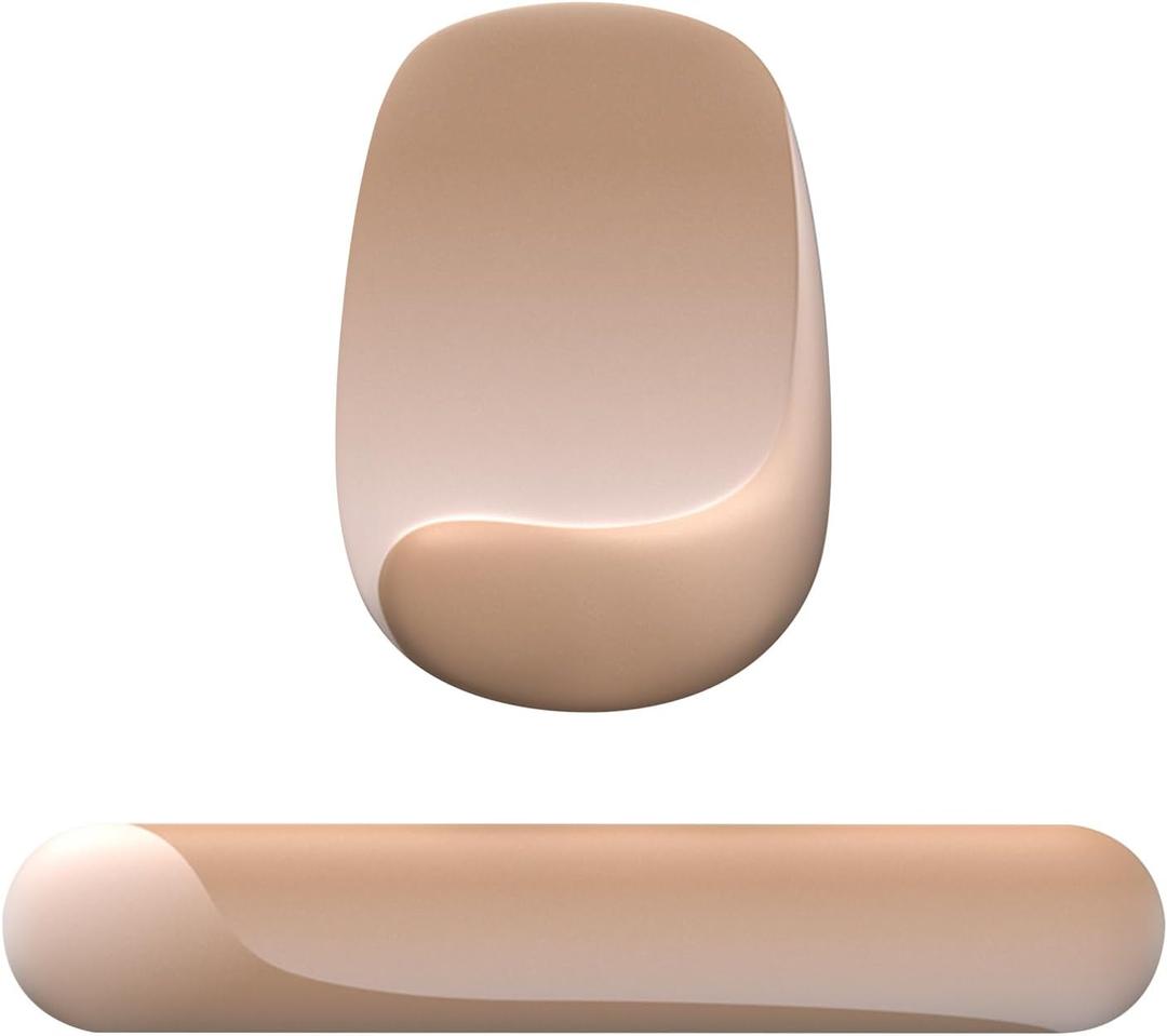 Wrist Rest for Keyboard and Mouse, Ergonomic Gel Computer Keyboard Wrist Rest with Memory Foam, Keyboard Wrist Support Pad for Long Hours of Work, Gaming, Studying-Relieve Wrist Pain (Apricot Pink)