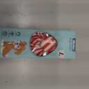 Malier Christmas Dog Collar with Flower, Red Dog Christmas Collar with Buckle Adjustable Cotton Collar for Small Medium Large Dogs Puppy (Red Stripe, Large)