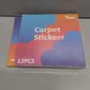 2 x [12 Pack] Rug Pad Gripper, Double Sided Non-Slip Rug Pads Rug Tape Stickers Washable Area Rug Pad Carpet Tape Corner Side Gripper for Hardwood Floors and Tile