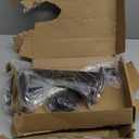 12 Pack - 10 inch Black Hidden L Shelf Bracket (1/5 Inch Thicked) Iron Floating Shelf Brackets Rustic Industrial Metal Brackets for Shelf Support