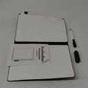Mini Whiteboard 12"x9" Small White Board Dry Erase, Erasable Notebook Foldable Desk Whiteboard Holder Dry Erase Board, Office, Home, Travel, School, Portable (Black)