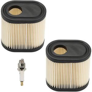Powtol 36905 Air Filter for Toro Recycler 22 GTS 6.5HP 20016 20017 20018 Lawn Mower Tecumseh 751-11122 LV195EA with RJ19LM Spark Plug (Pack of 2)