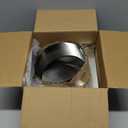 Hon&Guan Dryer Vent Cover Outside 6 Inch Wall Vent with Removable Mesh -304 Stainless Steel Exhaust Vent Cover Rubber Cushioned Non Return Flap, Sliver (6in [Neck Size:5.74/Inner:5.67in])