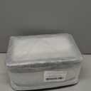 Camdeez ROWNYEON Clear Makeup Case Toiletry Bag Multipurpose Travel Makeup Train Case Portable Cosmetic Organizer Transparent Storage Bag (Black)