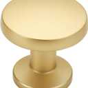Alzassbg 30 Pack Matt Gold Cabinet Knobs, 1.1 Inch(30mm) Diameter Round Cabinet Knob Hardware for Kitchen Dresser Drawer AL6044MGP