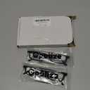 OPULIZE TED Reading Glasses for Women Men, Narrow Rectangular Matt Frame with Spring Hinges (2-pack Black)