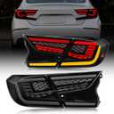 Full LED Tail Lights for Honda Accord 2018-2022,(10th & 10.5th Gen) 2018-2022 Accord Rear Lights with Start-Up Animation, Turn Signals, Brake Lights, and Reverse Lights
