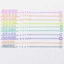 Hello, Artist! Outline Markers, 10 Pieces, Beautiful Two-Color Effects, Metallic Colors
