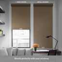 Boolegon Blackout Roller Shades for Windows, Beige, 22" W x 48" H