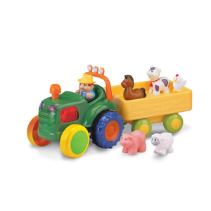Kidoozie Funtime Tractor – Farm Playset with Toy Tractor, Figure and Farm Animals – Suitable for toddlers and preschoolers ages 12+ months