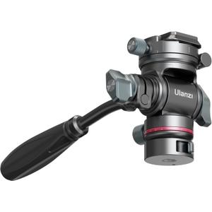 ULANZI U190 Pro Tripod Video Fluid Head w Vertical/Horizontal Switching, Professional Camera Tripod Metal Pan Tilt Head w Arca Swiss Quick Release Plate, Max Load 8.8lb/4kg, Panorama Bowl Base, Black
