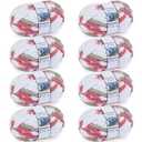 Cozyful Chunky Yarn for Hand Knitting - #10 Chunky Chenille Blanket Yarn, Jumbo Big Thick Chunky Yarns for Crocheting, Tie Dye Bulky Knit Yarns, 8 Skein (25 yds 8 oz Each Skein), Khaki & Rose & White