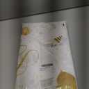 Tudomro 3 Pcs Happy Birthday Tablecloths Happy Birthday Party Decorations Plastic Table Cover Rectangular Cloths for Women Men Baby Shower Party Supplies, 108 x 54 Inch (White Gold)