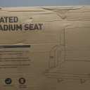 25" Heated Stadium Seats for Bleachers with Back Support, Portable Heated Bleacher Shairs with Backrest Cushion, 6 Reclining Positions, 3 Heat Modes for Outdoor Game Sports