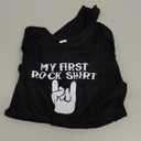 Brisco Brands My First Rock Outfit Baby Romper Boys or Girls (18 Months, Black)