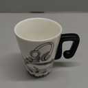 ZAVOOS 2 Pack Music Mug, 13 Oz Ceramic Gift Musical Mug for Music Lovers Teachers, Unique Novelty Coffee Cup with Musical Notes Handle for Women, Men, Musician