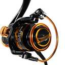 Summer and Centron Spinning Fishing Reels, Perfect for Ultralight Ice Fishing with 12 +1 BB Light Weight, Ultra Smooth Powerful, 5.2:1 High-Speed, Size 1000 Fishing Reel by QINGLER