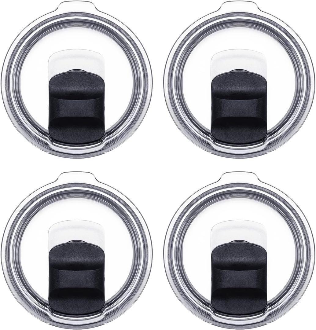 4Pack 20 Oz Magnetic Tumbler Lid, Replacement Lid for Yeti Lids Compatible with YETI Rambler, Magnetic Spill Proof