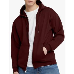 Hanes mens Zip-up Hoodie, Ecosmart Fleece Full-zip Hoodie for Men, Hooded Sweatshirt L