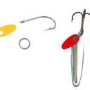 Bay de Noc Swedish Pimple Jigging Lure, Nickel, 1/10-Ounce 3pcs