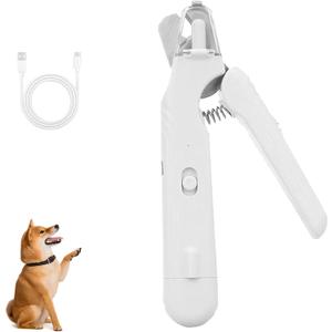 Safetrim by Pupnourish, Pupnourish Led Nail Clippers,2 in 1 Nail Clipper and Grinder with Light, with Guard, Silent, for Small Medium Large Dogs Cats