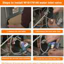 Showingo W10179146 WPW10179146 IMV708 W10408179 4389177 Refrigerator Water Inlet Valve Kit Replacement for Whirlpool Refrigerator Replace W10408179VP W1044578 W10155357, 2186486, 2205762, 2304757