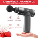 Xllent Mothers Day Gifts for Mom - Gifts for Mom,Massage Gun Deep Tissue Portable Super Quiet Electric Percussion Muscle Massager - Mothers Day,Mothers Day Gifts for Wife(Gray)